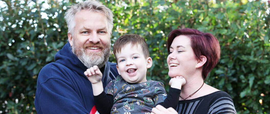 Happy Family with their child