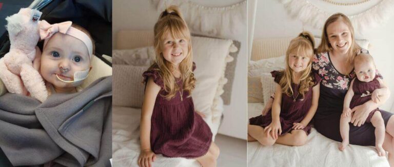 Mother and her 2 daughters