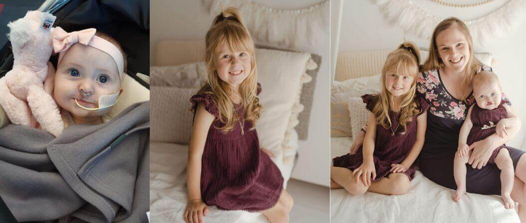 Mother and her 2 daughters